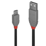Lindy Anthra Line - Cavo USB - USB (M) a Micro-USB Tipo B (M) - USB 2.0 - 1 m - di forma rotonda - nero